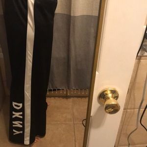 Wide leg DKNY track pants